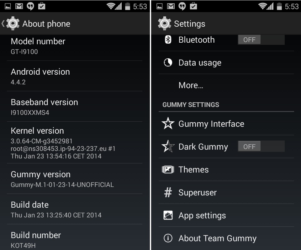 Gummy ROM based on Android 4.4.2 is available for Galaxy S2. Android 4.4.2 KitKat
