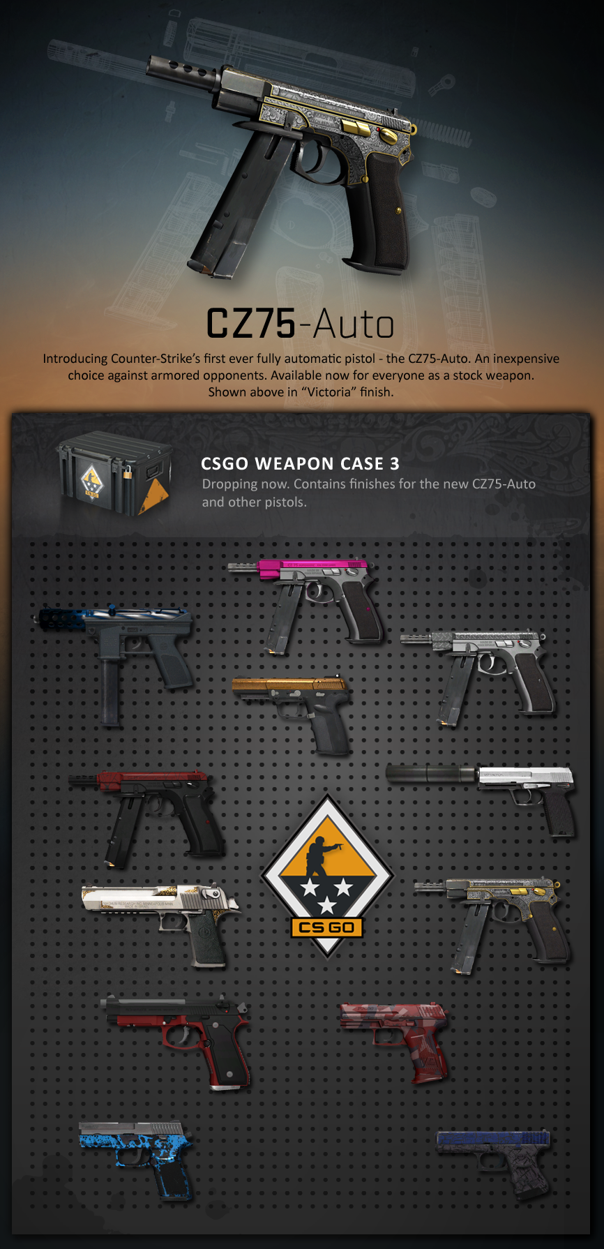 download the last version for android CZ75-Auto Silver cs go skin