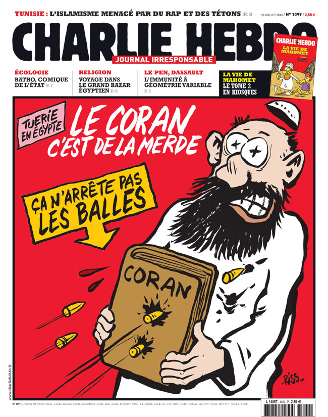 France Satirical Mag Charlie Hebdo Sued by Islamists for Blasphemy