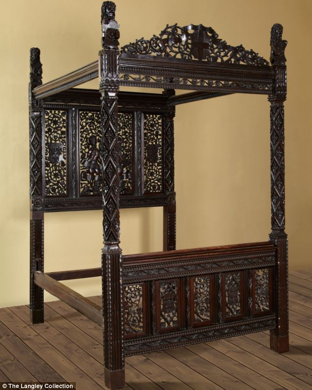 The bed found in a car park, which could now be worth £20 million. (The Langley Collection)