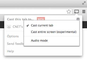 Chromecast Cast Entire Computer Screen