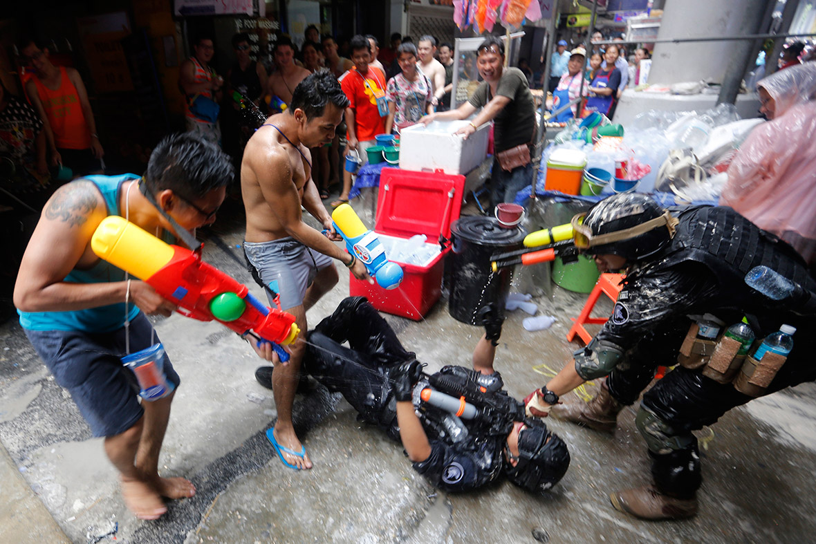 Songkran Festival Thailand Welcome New Year With Huge