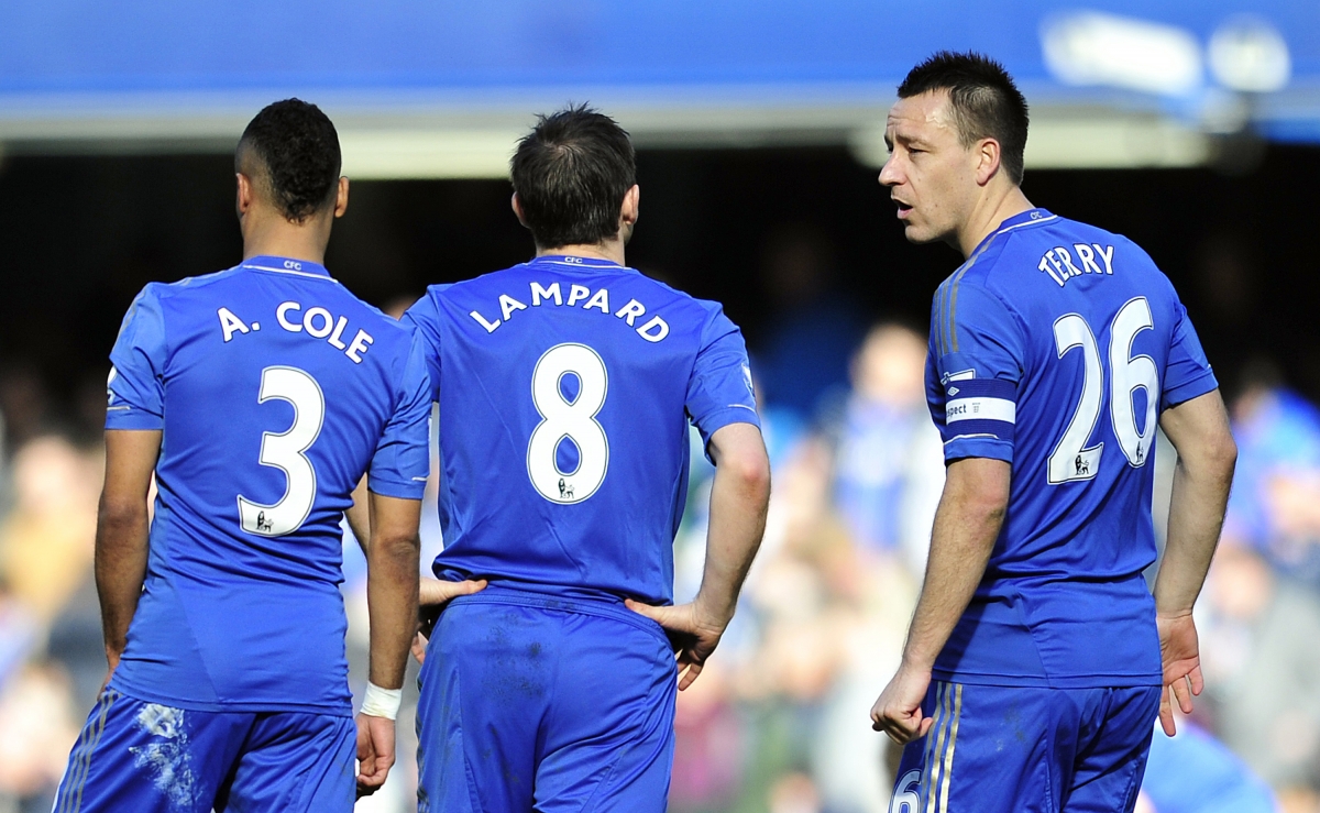 John Terry, Frank Lampard and Ashley Cole