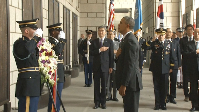 President Obama Pays Tribute to Korean War Dead