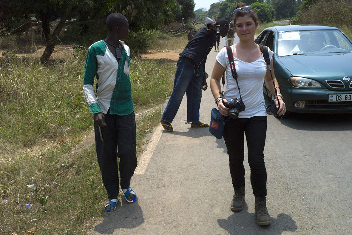 This photo of French journalist Camille Lepage was taken in Damara, 70km north of Bangui, on February, 21, 2014 Camille Lepage