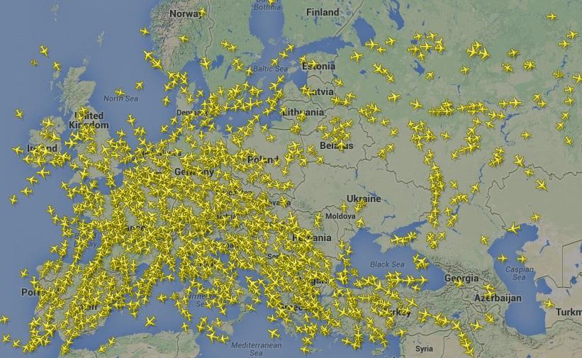 Ukraine airspace after MH17 crash. Ukraine Russia MH17