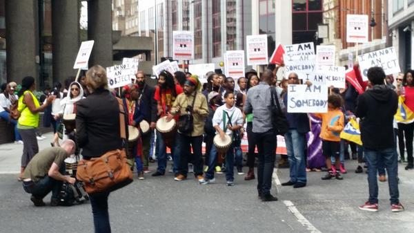 Exhibit B: Protests Outside Barbican Against 'Racist' Human Zoo ...