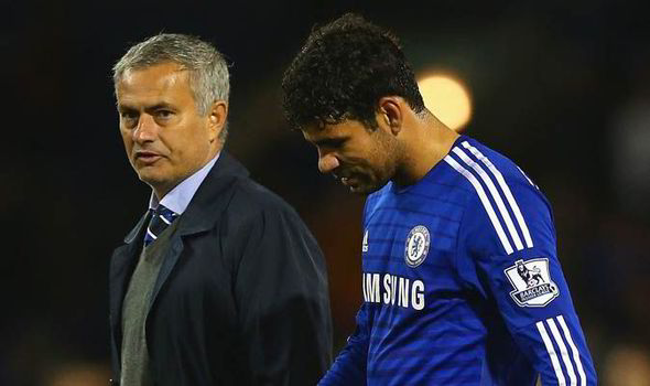 Jose Mourinho and Diego Costa