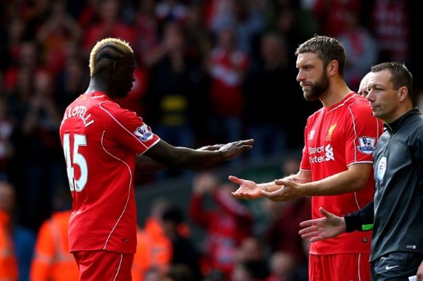 Mario Balotelli and Rickie Lambert Mario Balotelli and Rickie Lambert