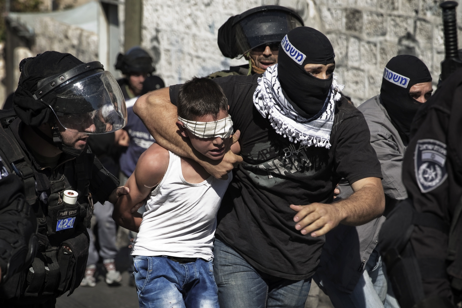 Palestinian children arrested in jerusalem