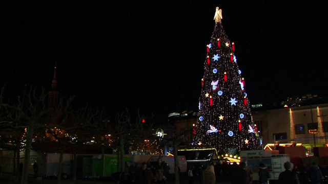 the world s largest christmas tree adorns the dortmund the world s largest christmas tree adorns the dortmund
