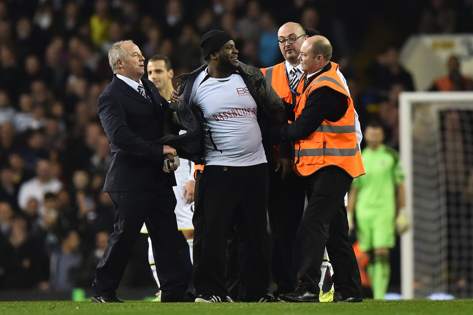 Tottenham pitch invaders Tottenham pitch invaders