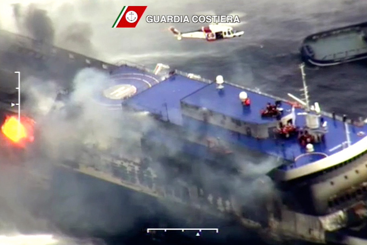 Greek ferry fire Greek ferry fire