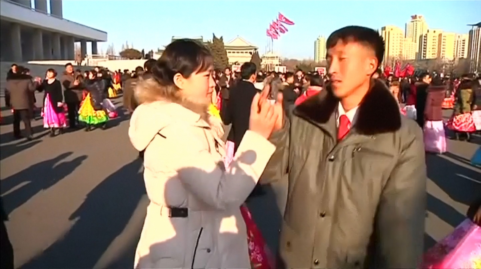 North Koreans dance to mark Kim Jong-un's anniversary North Koreans dance to mark Kim Jong-un's anniversary