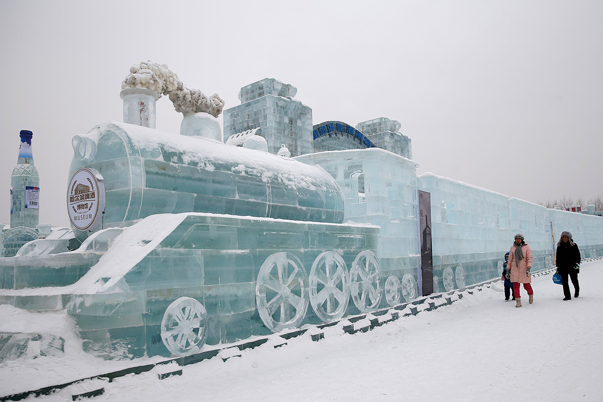 A city made of ice Spectacular ice sculptures at the 2015 Harbin International Ice and Snow