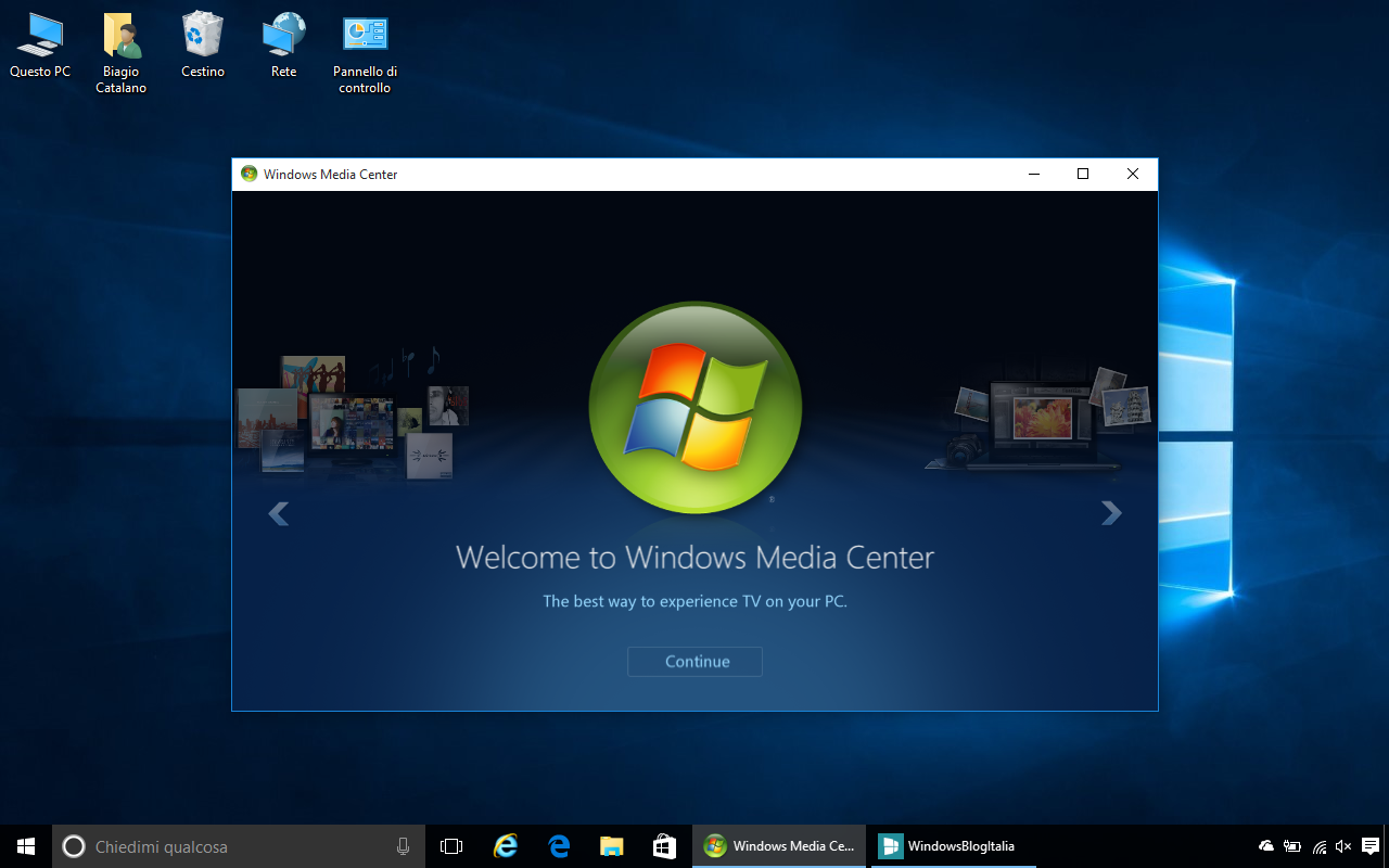 media center download windows 10