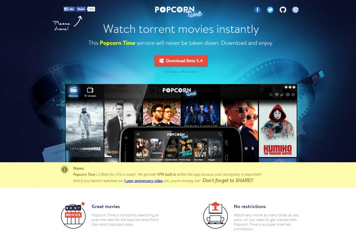 Is Popcorn Time dead? Alternative European version of for