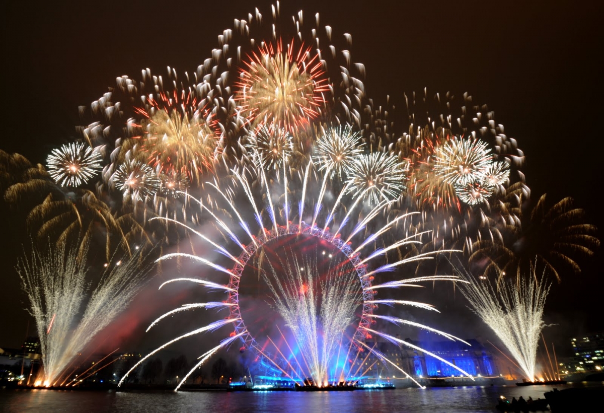 new year london fireworks hd