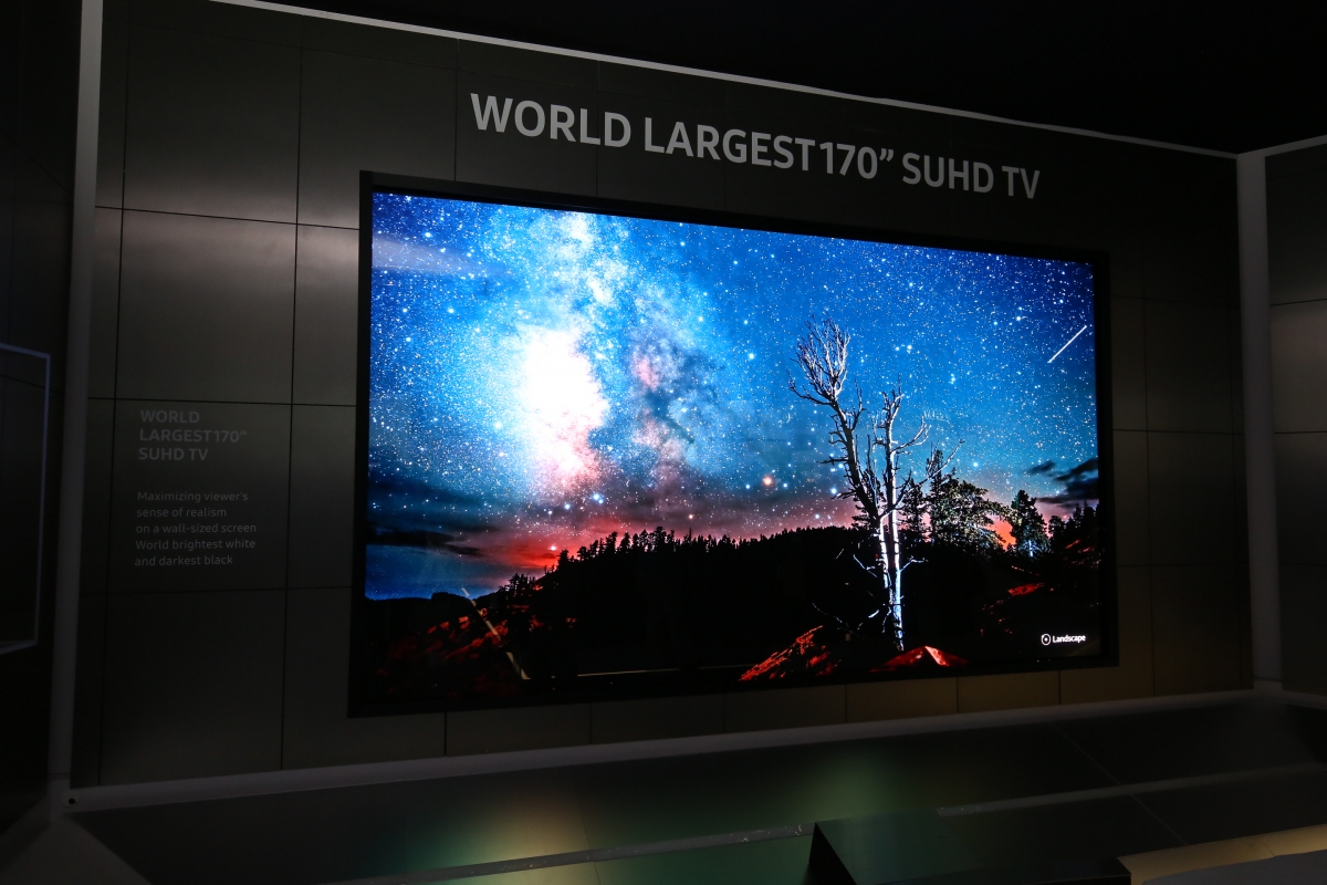 CES 2016 Samsung reveals world's largest 170inch SUHD television