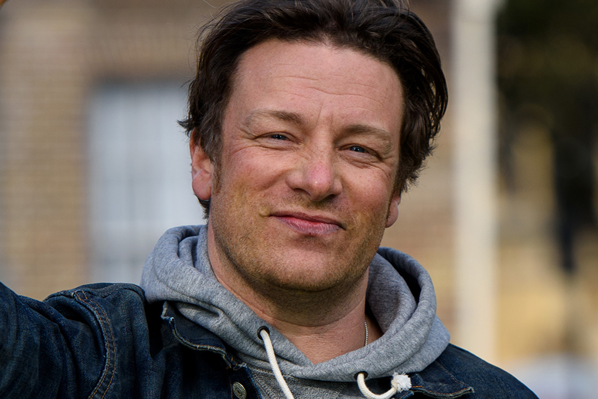 Jamie Oliver cooks up a storm over his paella dish by adding chorizo