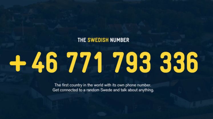 Sweden hands out phone number to connect people from around the world with 'random Swedes'