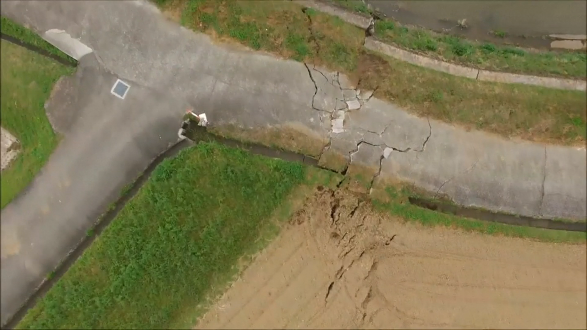 Japan earthquake fault line