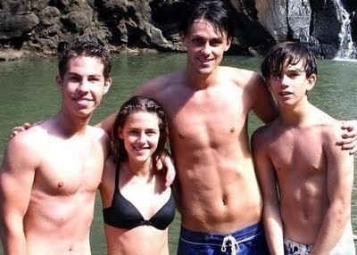 Kristen with her brothers, Cameron, Taylor and Dana