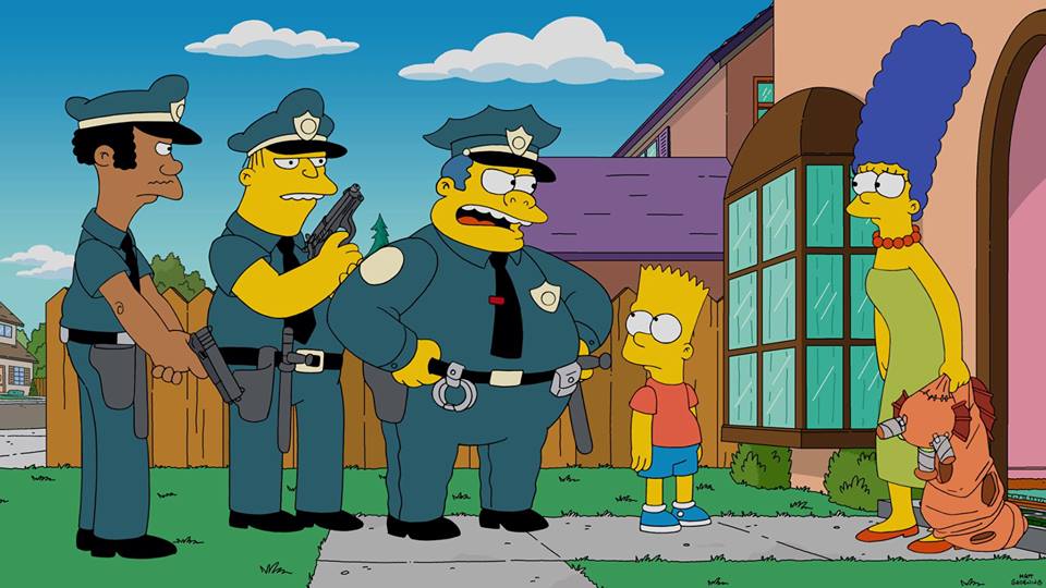 simpsons marge season homer finale prison goes bart arrested fox orange yellow struggles responsibilities entities reserved rights related its prosieben