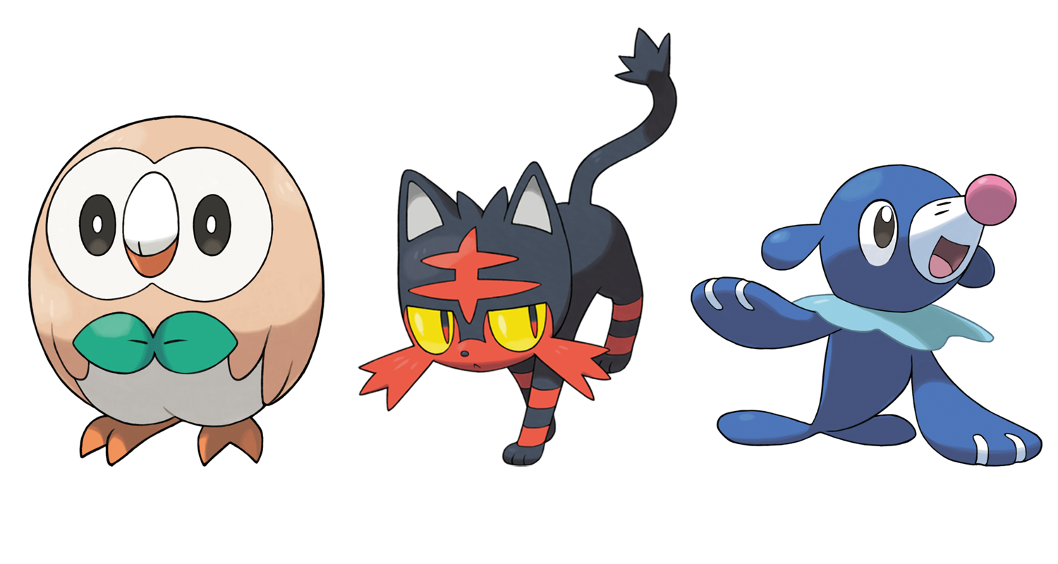 Resultado de imagen de alola starters