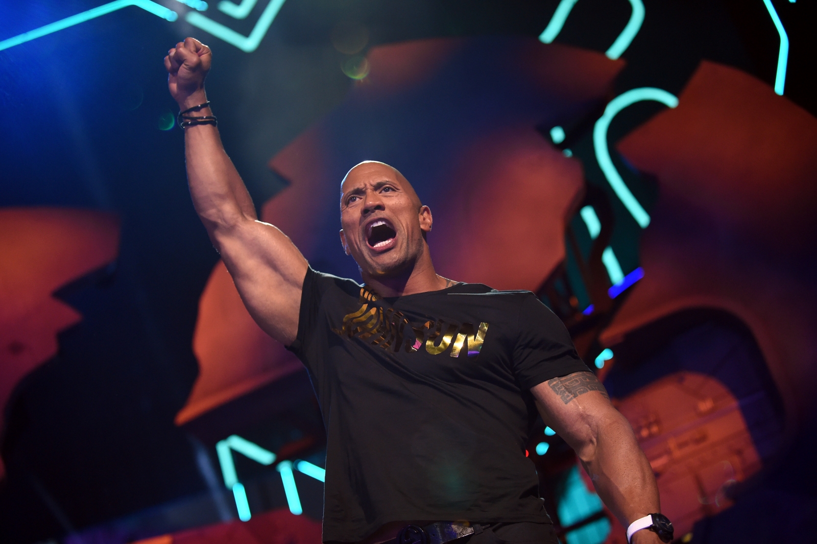 Dwayne The Rock Johnson hits the gym after Thanksgiving dinner