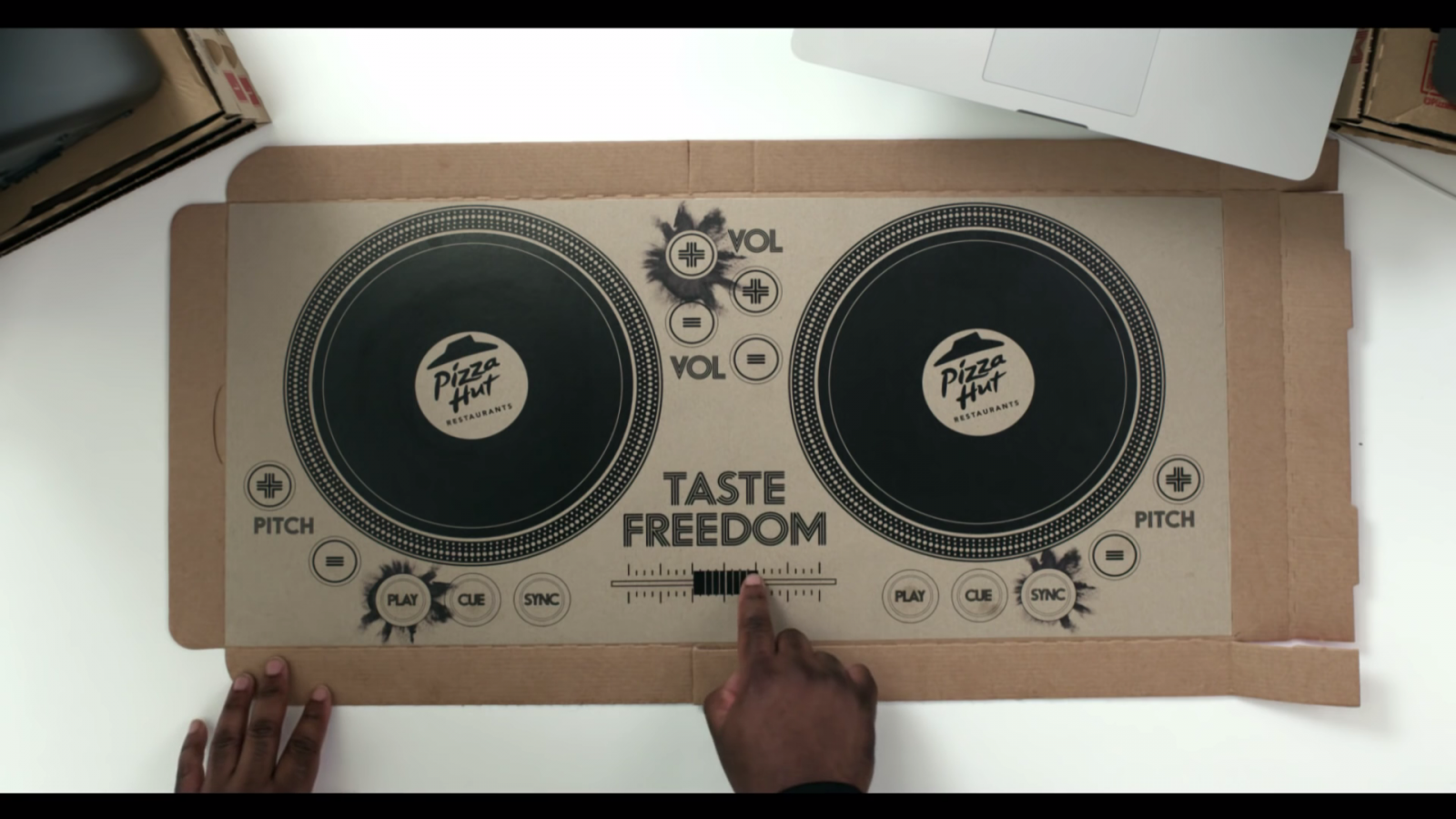 Pizza Hut turns pizza box into world's first playable cardboard DJ turntables