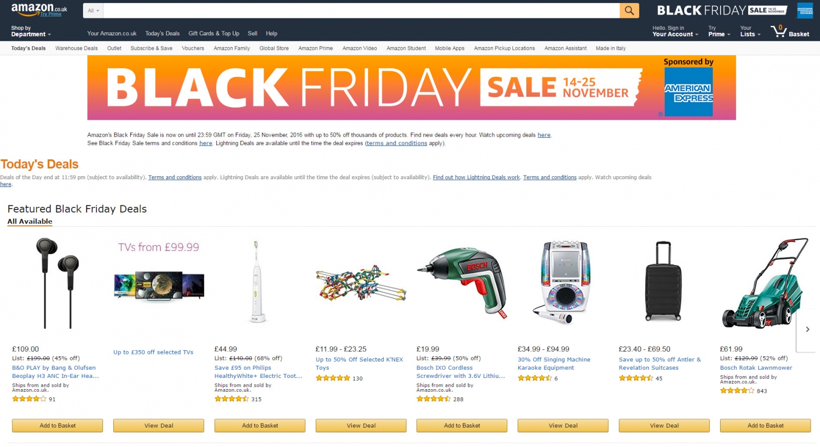 Amazon Black Friday Sales 2016 Here are the best Day One deals