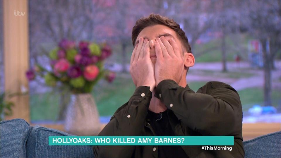 Hollyoaks' Kieron Richardson panics after Amy Barnes' killer reveal on This Morning: 'I've lost my job!'