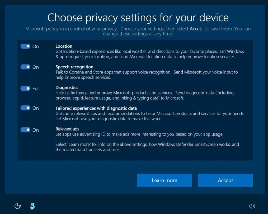 How To Choose Privacy Settings For Your Pc Before Windows 10 Creators Update 9411