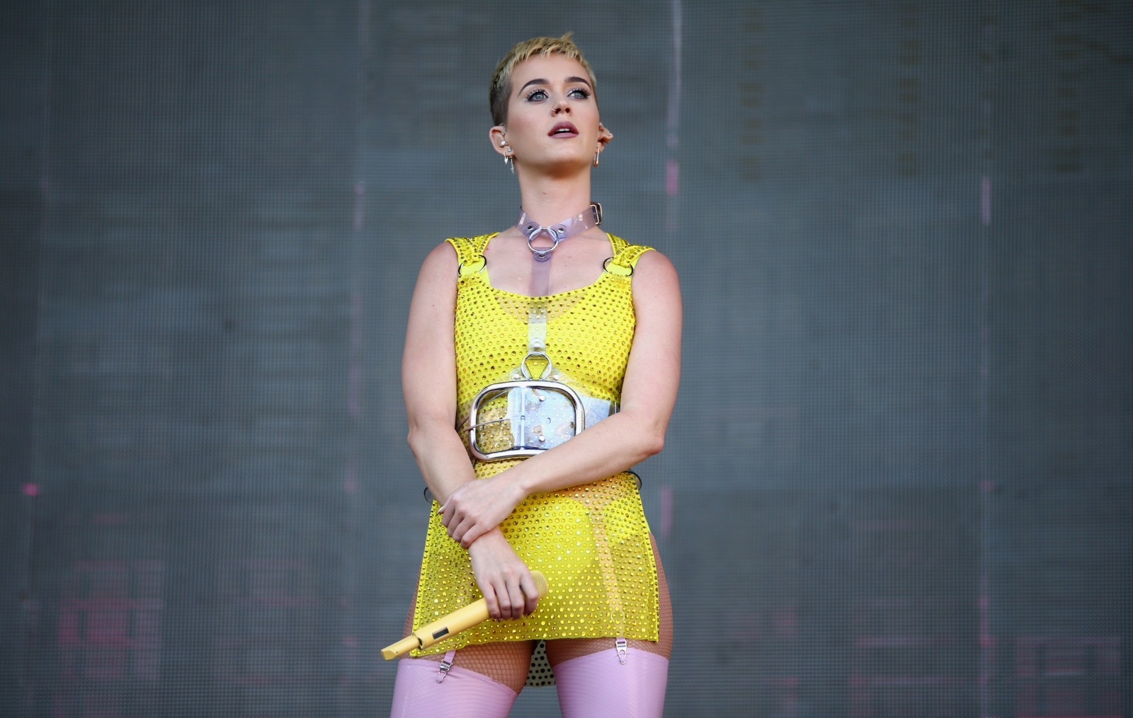 Katy Perry Accidentally Flashes Bare Bum During Witness Live Stream