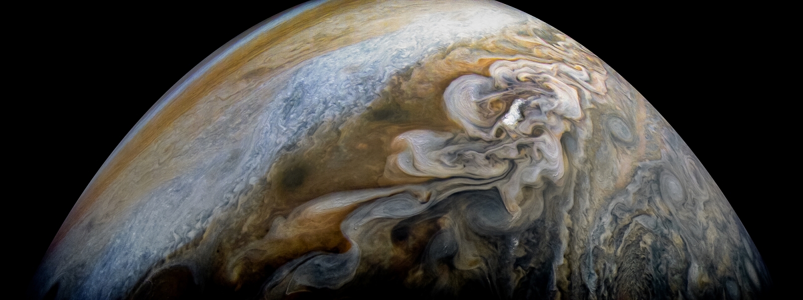 Nasa S Juno Captures Jupiter S Ravaging Northern Storms In Stunning New