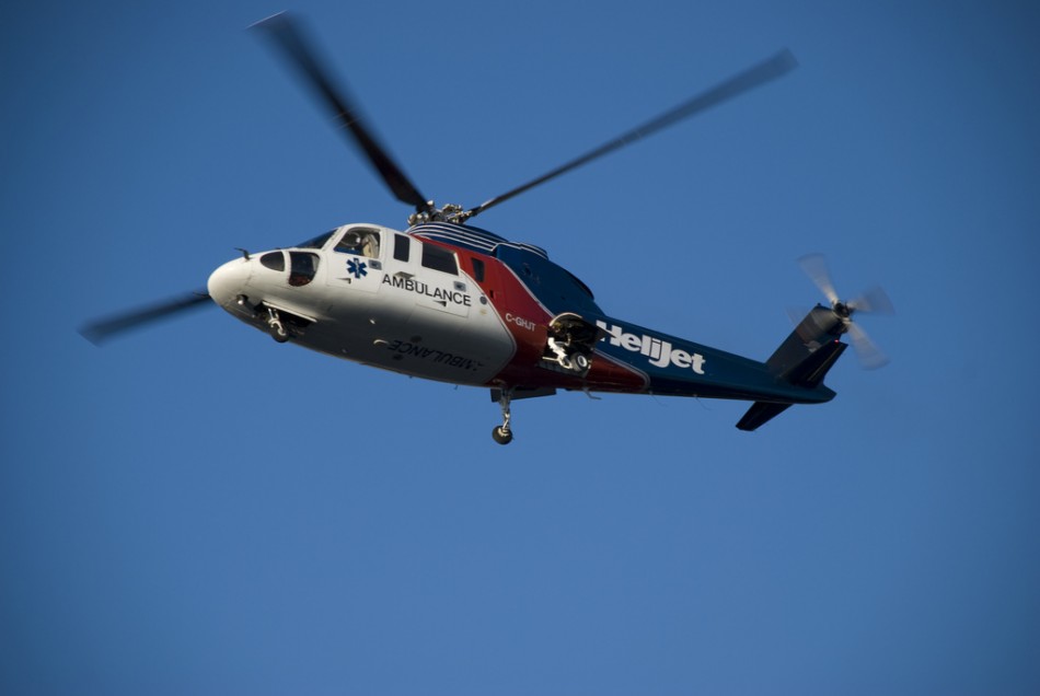 Helicopter Carrying Rig Workers Ditches in North Sea