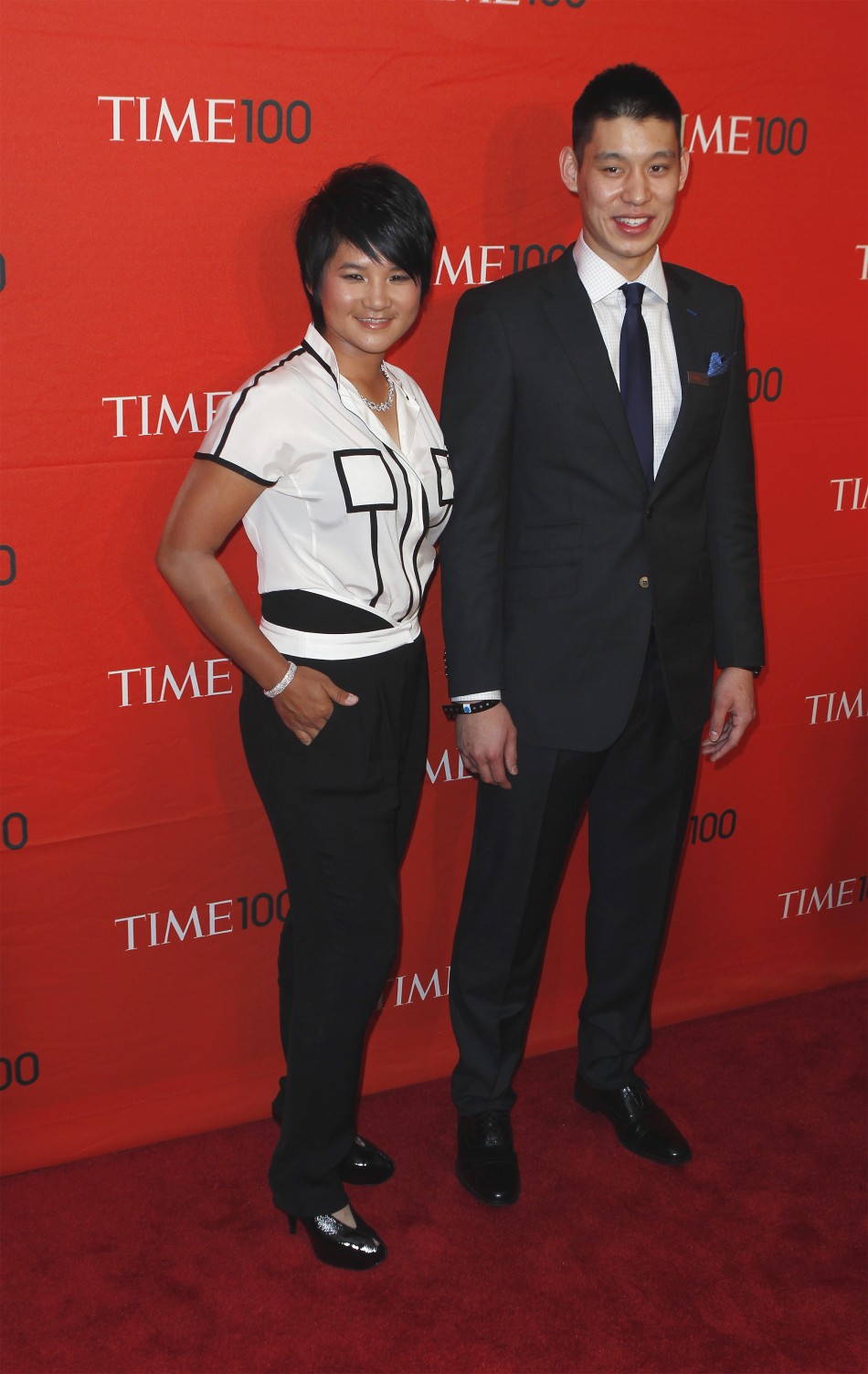 NBA player Jeremy Lin arrives with golfer Yani Tseng to be honored at the Time 100 Gala in New York NBA player Jeremy Lin arrives with golfer Yani Tseng to be honored at the Time 100 Gala in New York