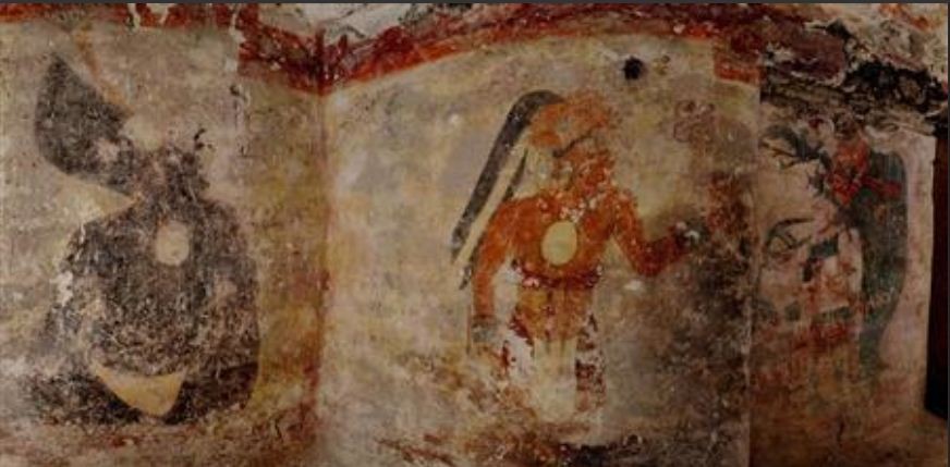 Never-before-seen artwork - the first to be found on walls of a Maya house - adorn the dwelling in the ruined city of Xultun. REUTERS/Tyrone Turner/National Geographic/Handout Never-before-seen artwork - the first to be found on walls of a Maya house - adorn the dwelling in the ruined city of Xultun. REUTERS/Tyrone Turner/National Geographic/Handout
