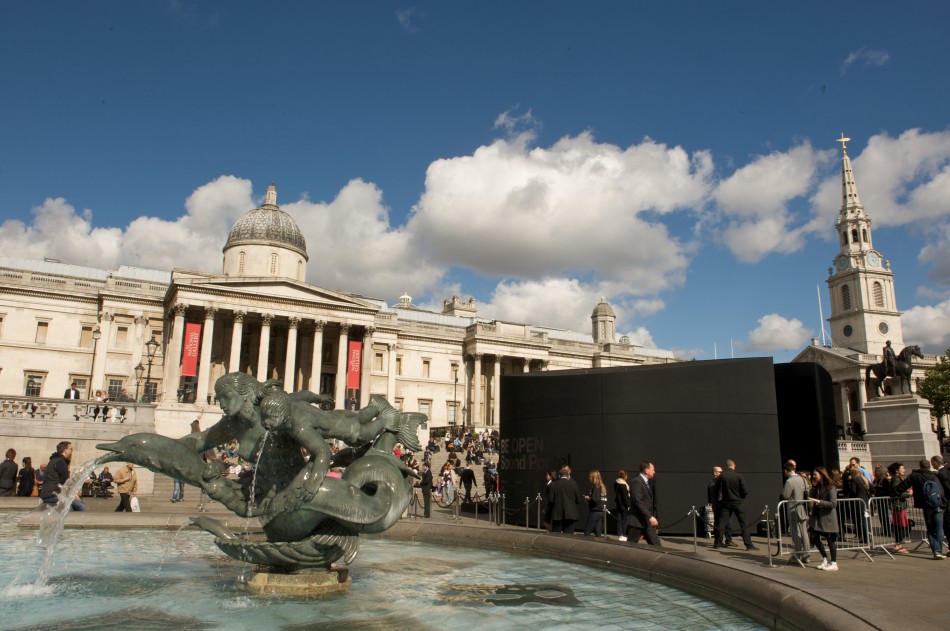 BE OPEN Sound Portal in Trafalgar Square, London (Photo: Sarah Smart Photography, courtesy of BE OPEN) BE OPEN Sound Portal in Trafalgar Square, London (Photo: Sarah Smart Photography, courtesy of BE OPEN)