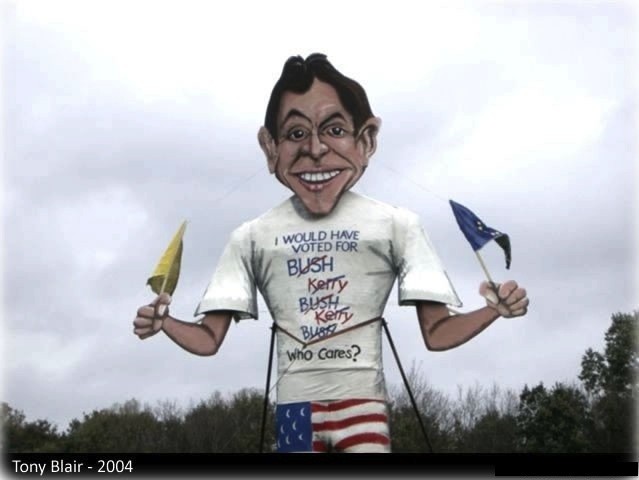 Tony Blair has previously been picked as the Edenbridge Bonfire Society's celebrity Guy. (edenbridgebonfire.co.uk) Tony Blair