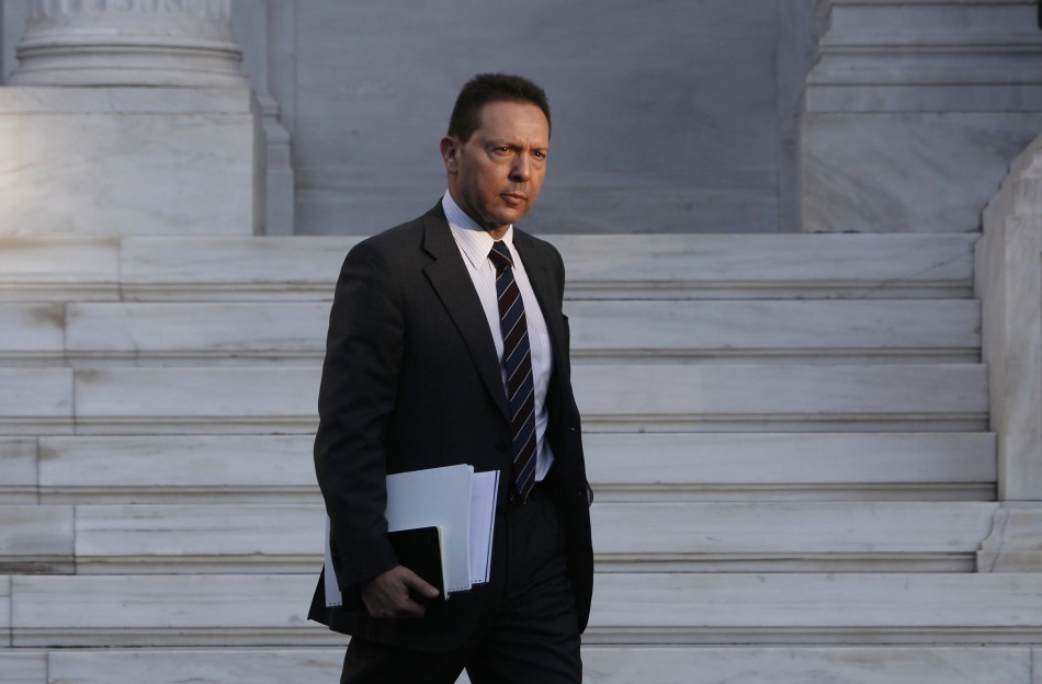 Greece's Finance Minister Stournaras