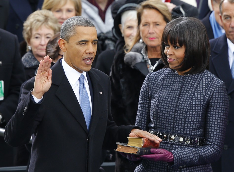 was obama sworn in with a bible