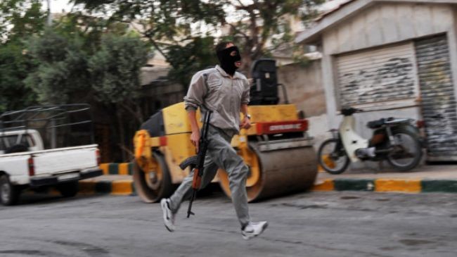 Syrian rebel fighter in Aleppo