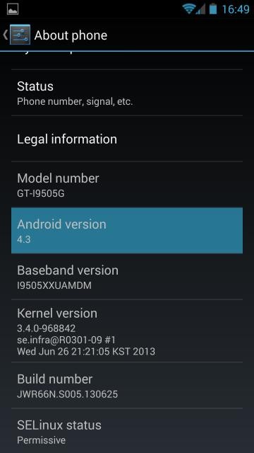 how update samsung galaxy s4 gt i9505 android 4 3 jelly bean via leaked custom rom tutorial