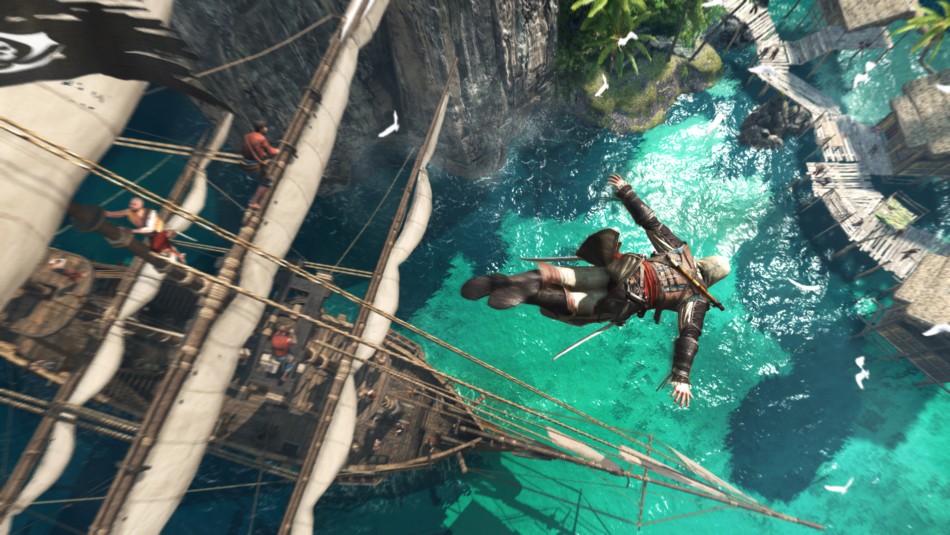 Assassins Creed 4 Black Flag Underwater And Harpooning Details