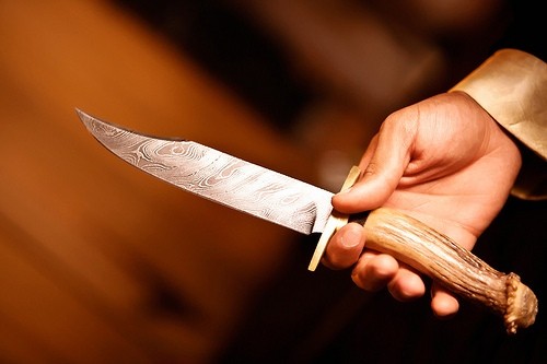 A knife was found protruding from the baby's chest A Knife