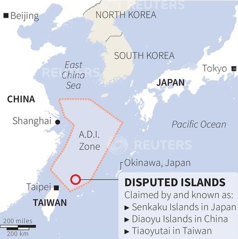 china japan air defense zone