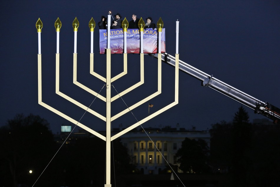 Hanukkah 2013: Menorah at the White House, Washington DC