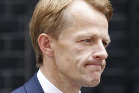 Chief Secretary to the Treasury Laws leaves 10 Downing Street in London